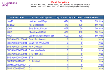 Price List 1